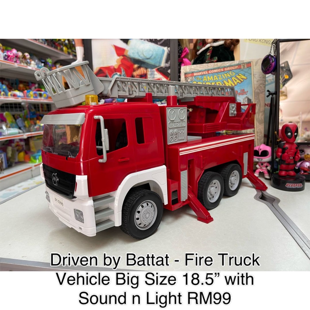 Driven by battat fire hot sale truck