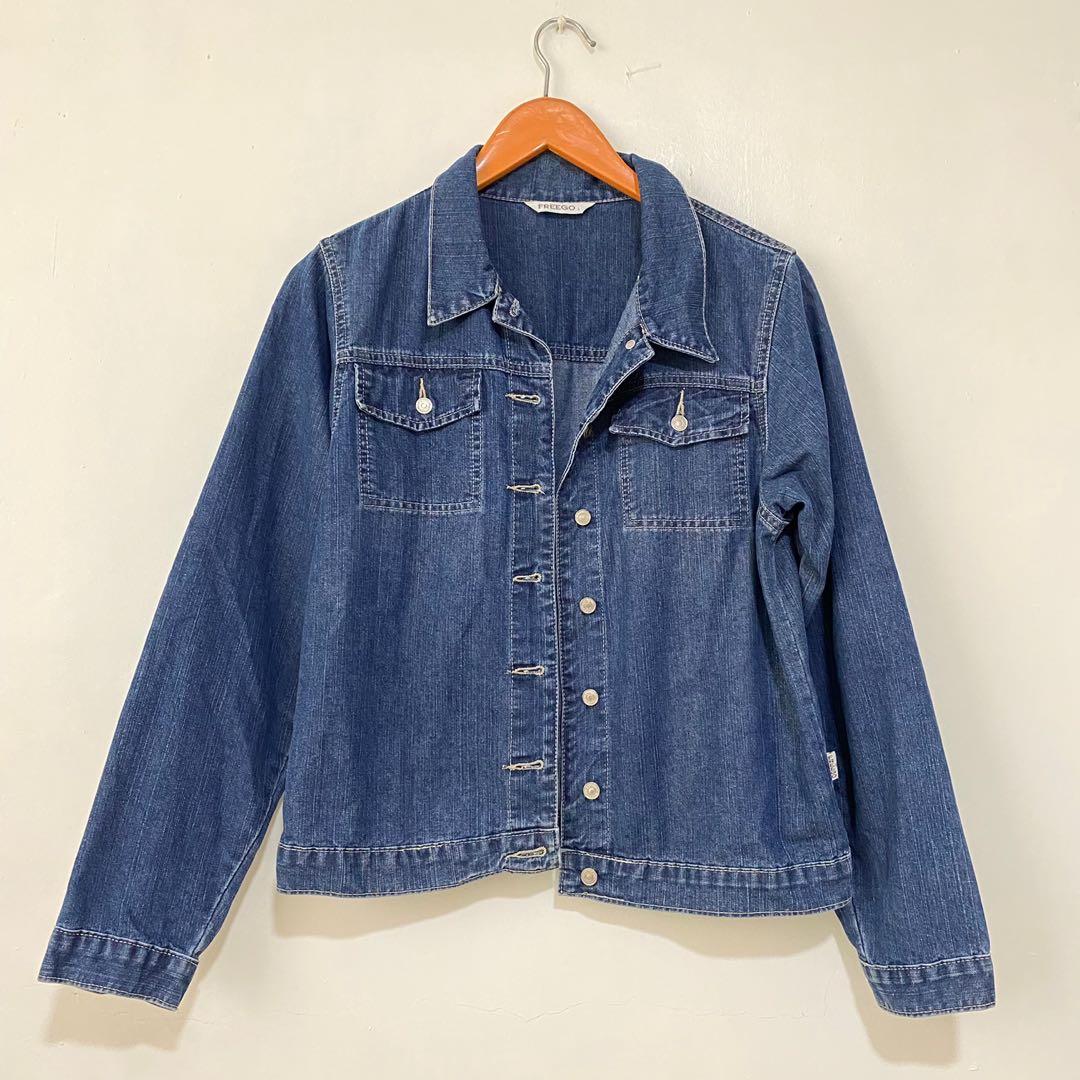 Freego Denim Jacket, Women's Fashion, Coats, Jackets and Outerwear on ...