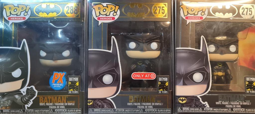 Funko pop Batman 275 gold target set, Hobbies & Toys, Toys & Games on  Carousell