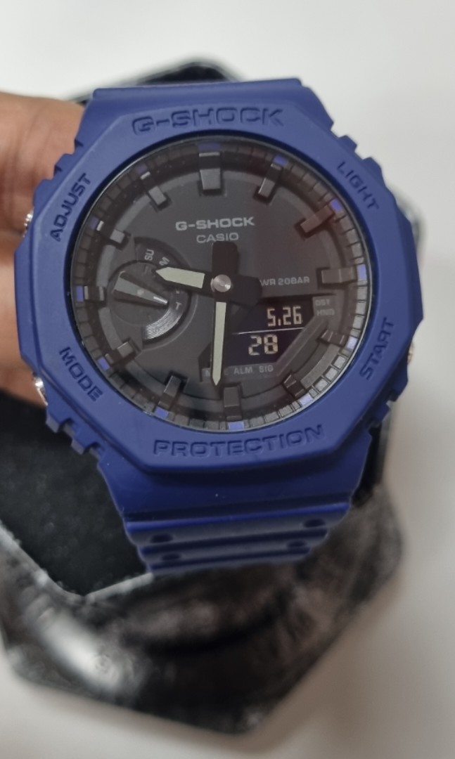 GA 2100 2ADR TMJ Biru Men s Fashion Watches Accessories