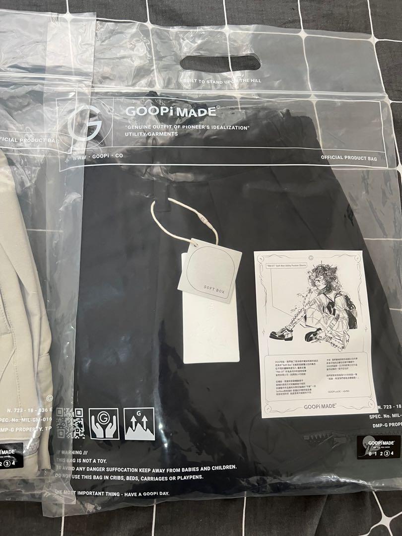 GOOPiMADE “RM-01” Soft Box Utility Pocket Shorts 現貨Shadow, 男裝