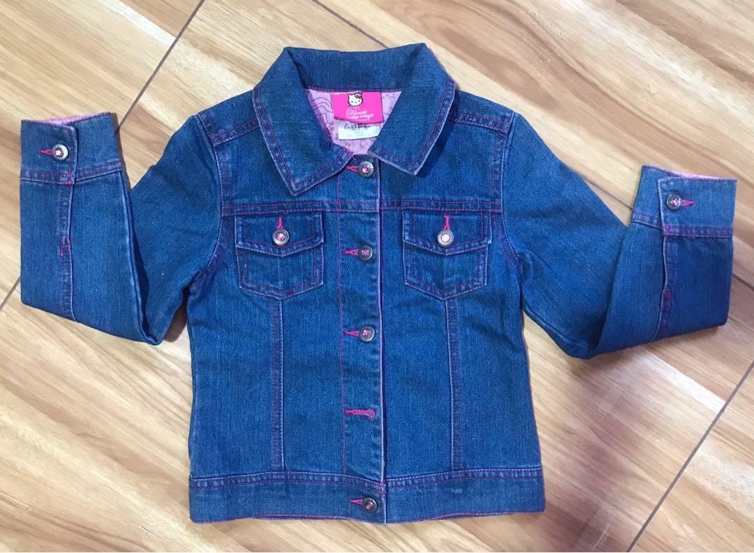 Hello kitty denim jacket, Babies \u0026 Kids 