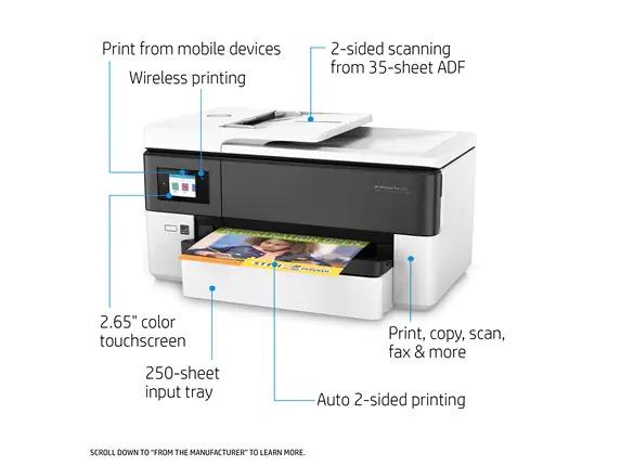 HP OfficeJet Pro 7720 Wide Format All-in-One Printer (Print, copy, scan ...