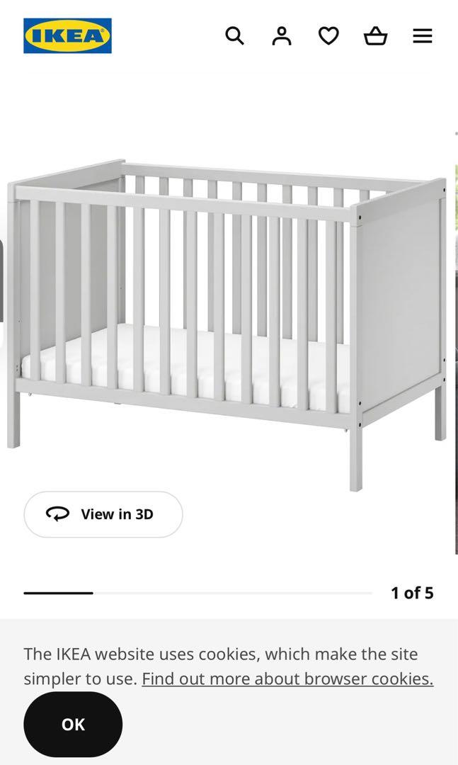 Ikea Baby Cot, Babies & Kids, Baby Nursery & Kids Furniture, Cots ...