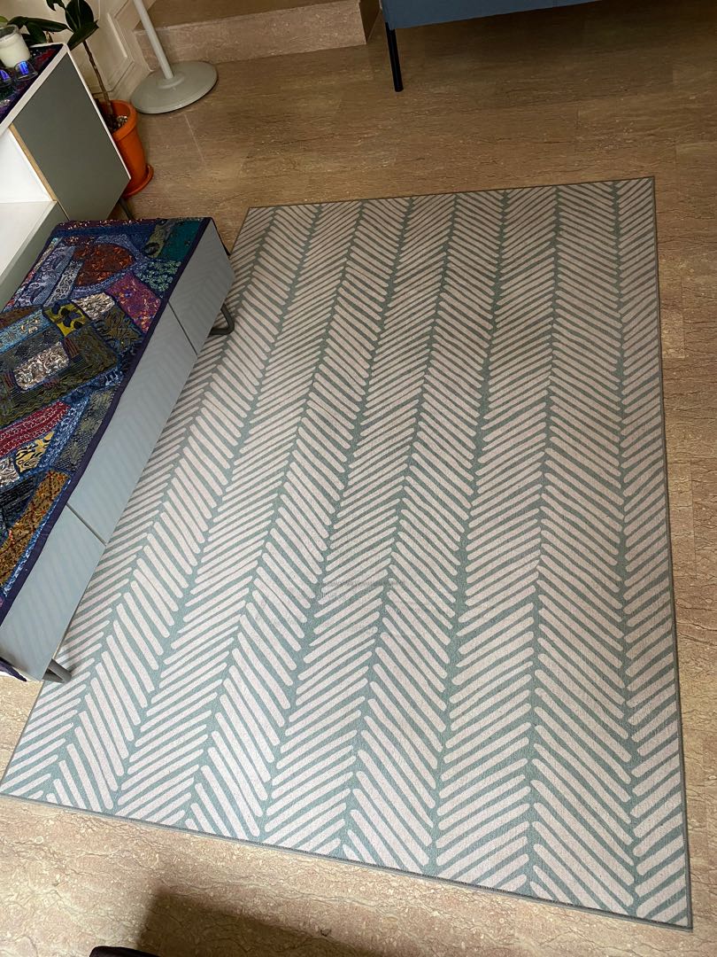 Ikea rug. Purchased for 80 selling for 20, Furniture & Home Living
