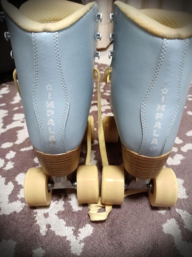 Impala sky blue yellow roller skates, Sports Equipment, Other Sports