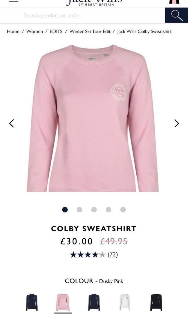 Jack wills colby classic deals sweatshirt