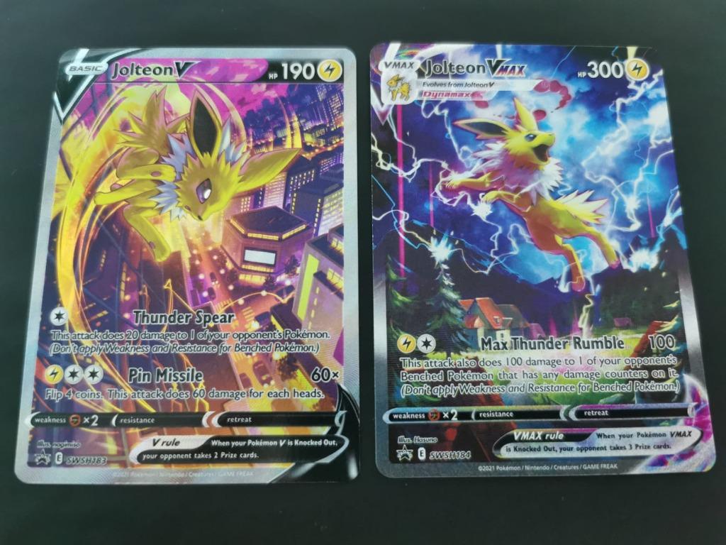 Jolteon V/VMAX Alternate Art [Pokémon TCG], Hobbies & Toys, Toys & Games on  Carousell
