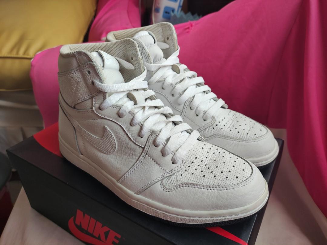 White perforated jordan 1 on sale