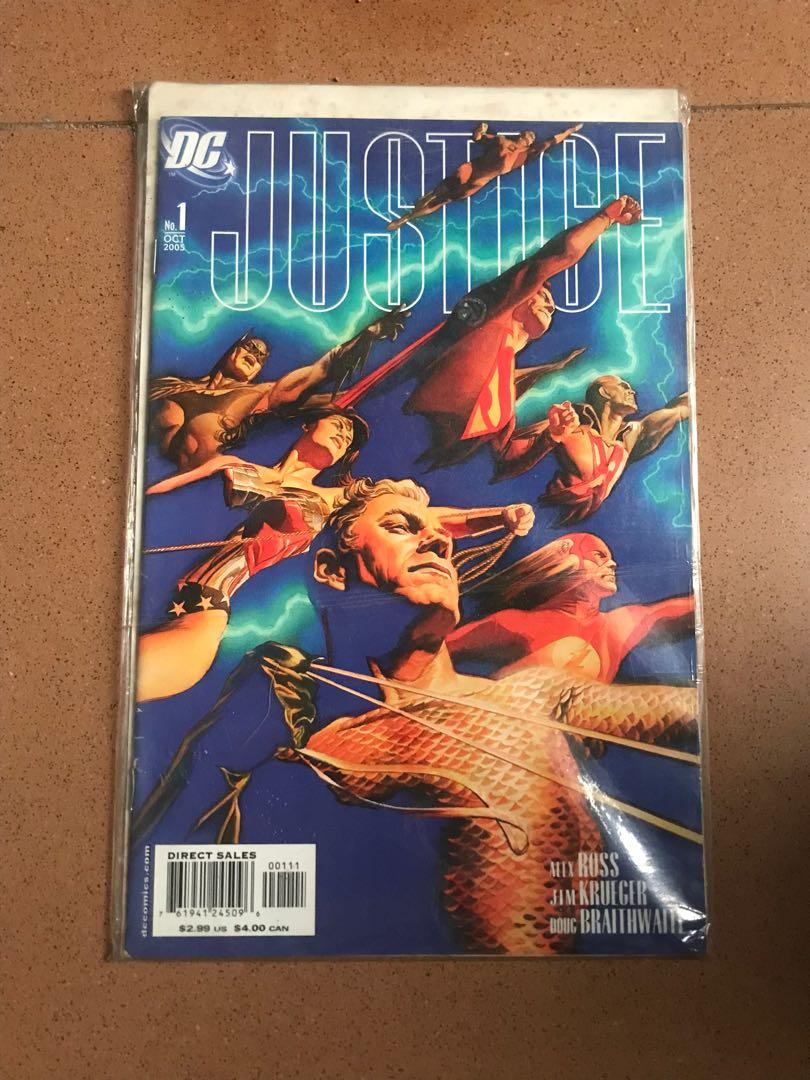 JUSTICE by ALEX ROSS #1 (Category: Comics & Manga) located in Quezon City. Submitted by mariellakilla (Listing ID 1162835094, Image 2). Description: ‼️ good as new ‼️ i have two covers of the first issue.