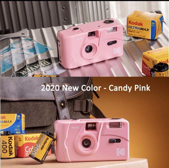 kodak 35mm camera pink