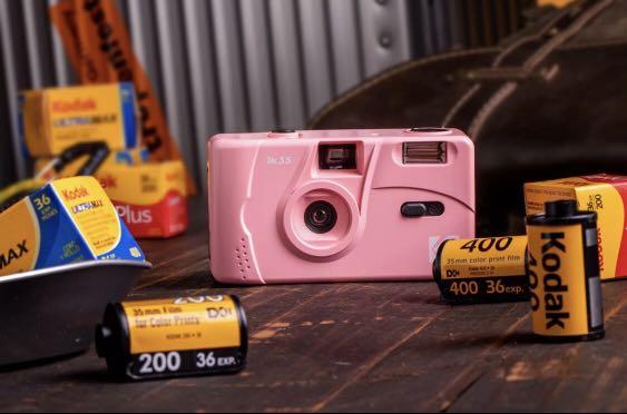 pink kodak camera film