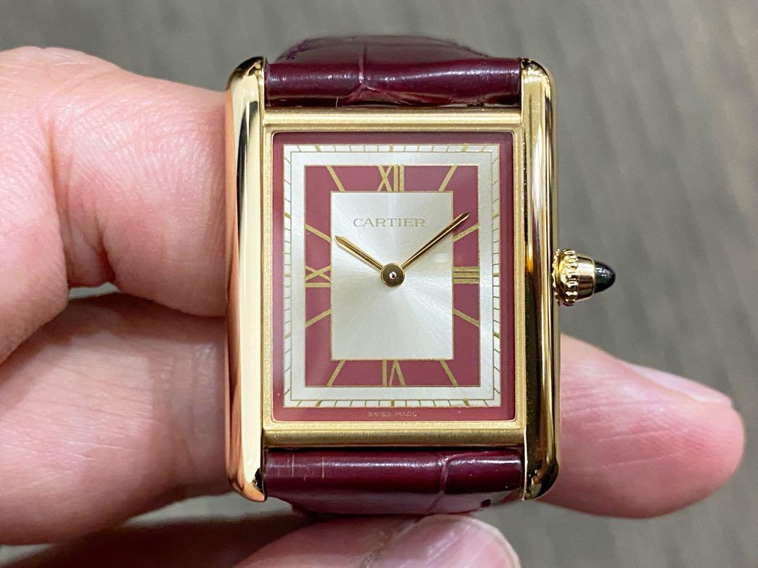 The Black Dial, Yellow Gold Cartier Tank Is A Must See