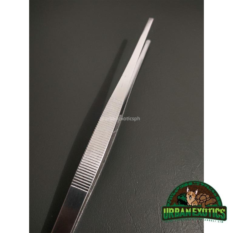 Long Metal Stainless Steel Tweezer Straight 30cm. (for Plants, Insects
