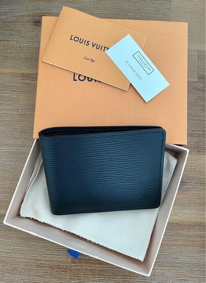 Louis Vuitton Orange Taurillon Leather Slender Wallet M81547 VIRGIL ABLOH LV