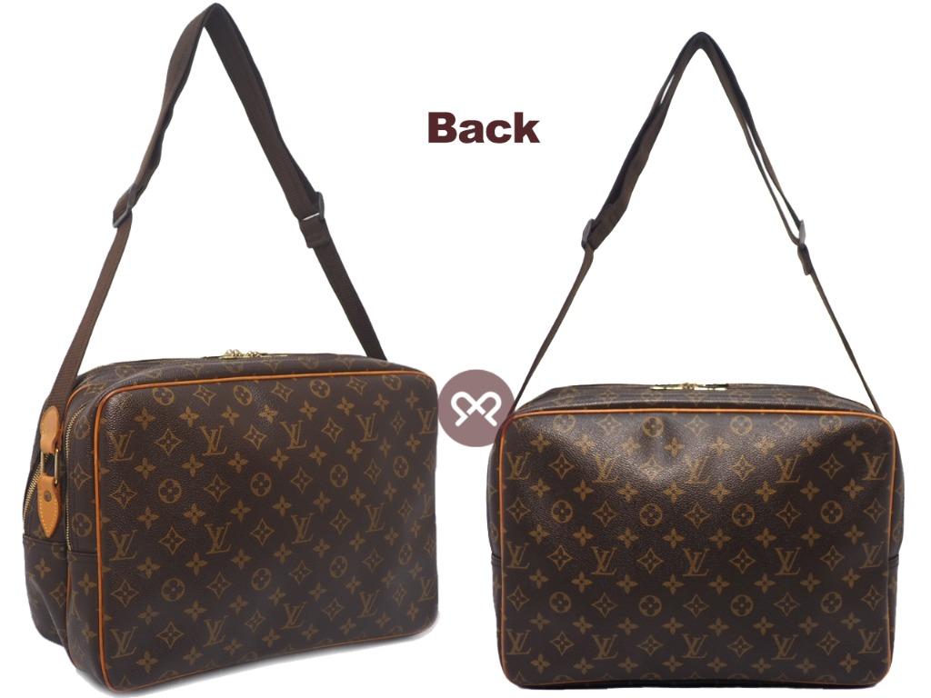 Authentic Louis Vuitton Monogram Reporter GM Shoulder Bag M45252 LV Junk  2886G
