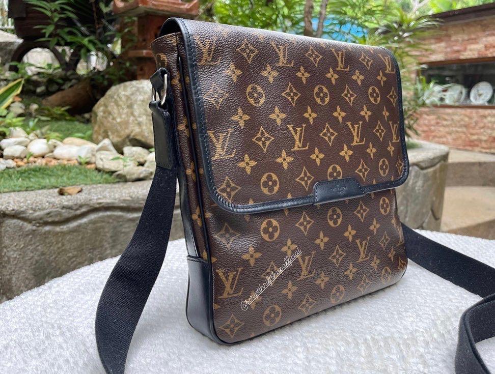 Louis Vuitton Macasaar Bass MM mens messenger bag, Luxury, Bags
