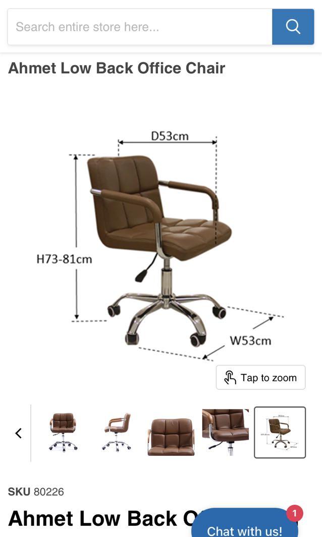 Ahmet low 2025 back office chair