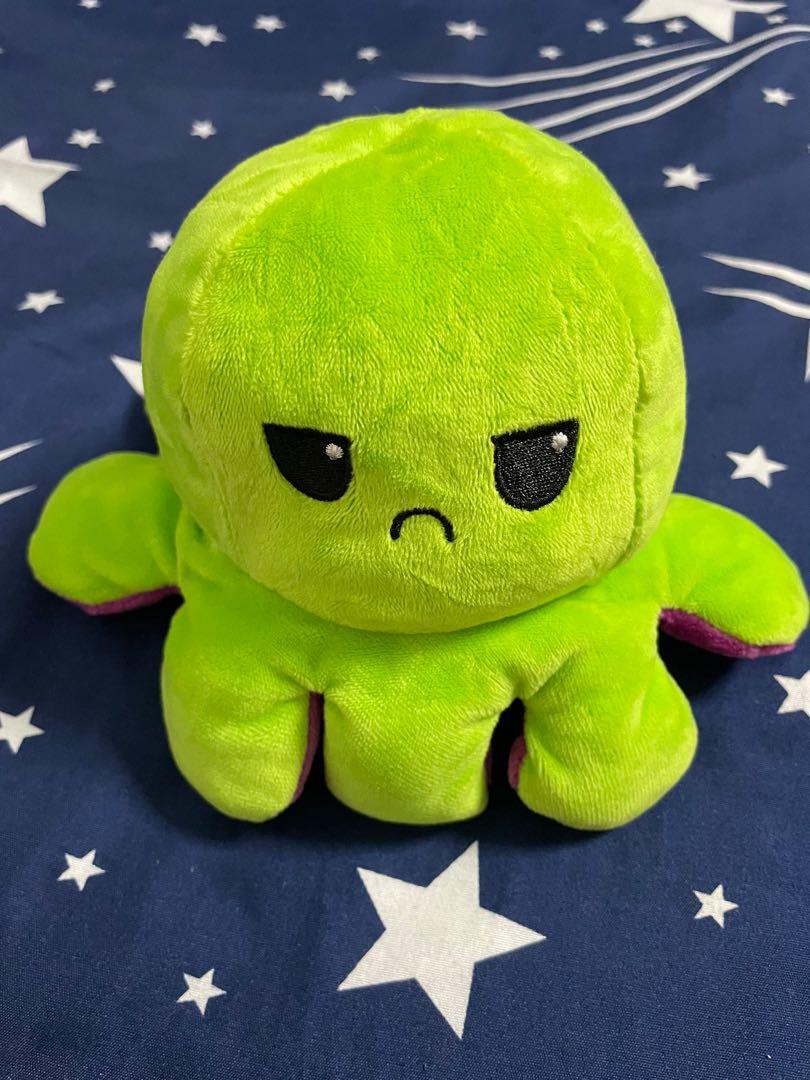 mad and happy stuffed animal