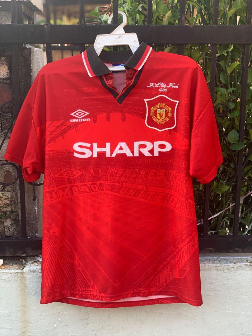 Manchester united jersey 1996 top
