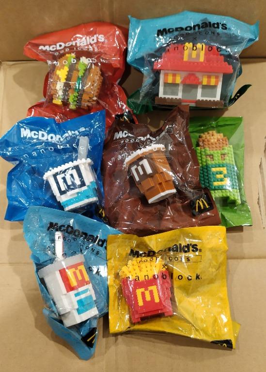 AUTHENTIC Nanoblock x Mcdonald's Food Icon Set of 6 with Special and Display Box 
