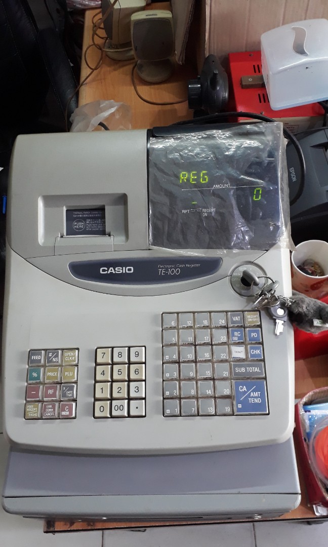 Casio te discount 100 cash register