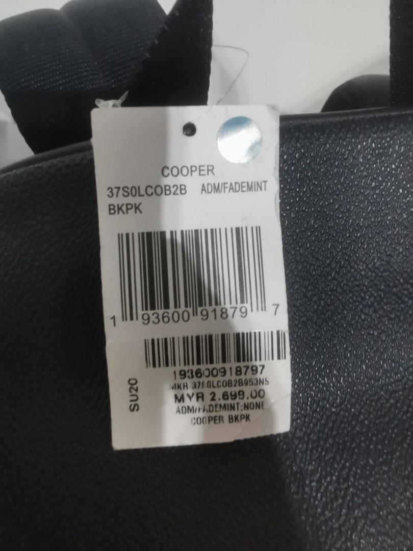 Michael Kors Men`s Cooper Monogram Backpack in Fade Mint Style 37S0LCOB2B - Michael  Kors bag - 193600918797