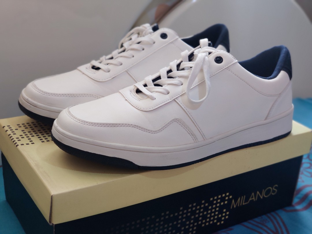 Rush Sale Milanos White Casual Classic Sneakers / Shoes, Men's Fashion ...
