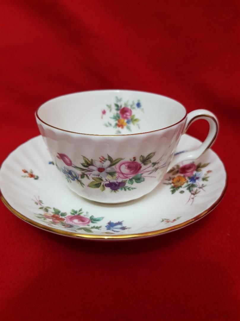 Minton cup and saucer England bone China Marlow Furniture Home Living Kitchenware Tableware Dinnerware Cutlery on Carousell