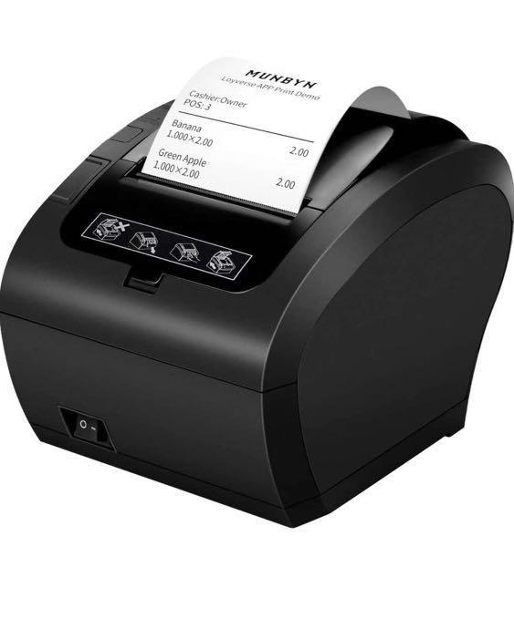 MUNBYN Receipt Printer, Thermal Receipt Printer Works with Windows Mac