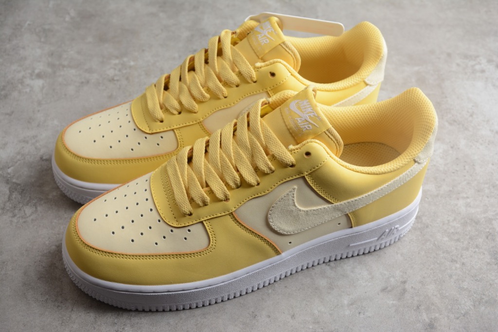 Nike Air Force 1 Low Cross Stitch DJ9945 700 Yellow shoes Euro 36