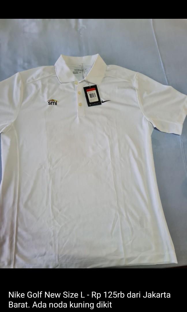 Nike Golf Polo Shirt White L, Olah Raga 