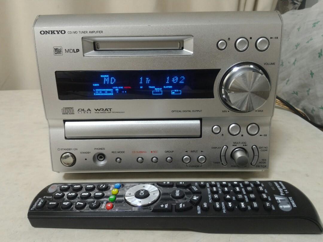 Onkyo fr-7gx cd/md/tuner amplifier, 音響器材, 音樂播放裝置MP3及CD 