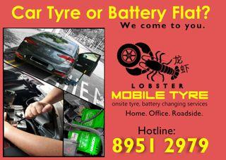 Onsite Services for Car Tyres & Batteries