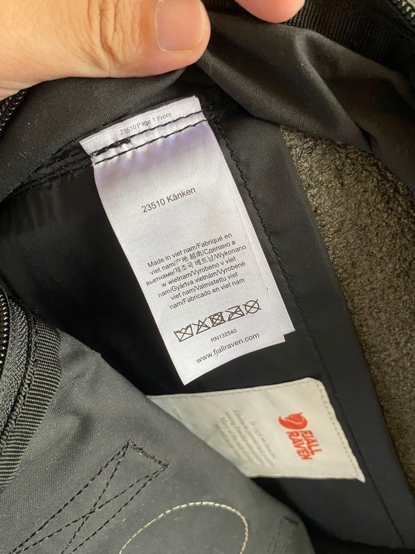 Original Fjallraven Kanken Backpack Black Men s Fashion Bags