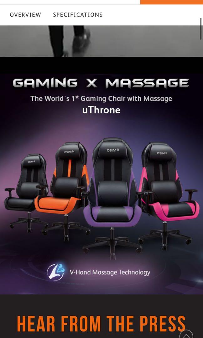 OSIM GAMING CHAIR, Furniture & Home Living, Furniture, Chairs on Carousell
