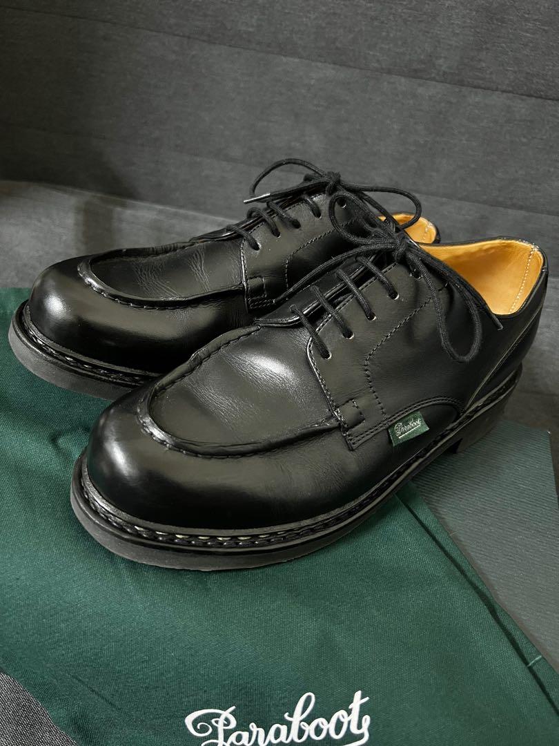 Paraboot Chambord Noir 黑色 U-tip 皮鞋