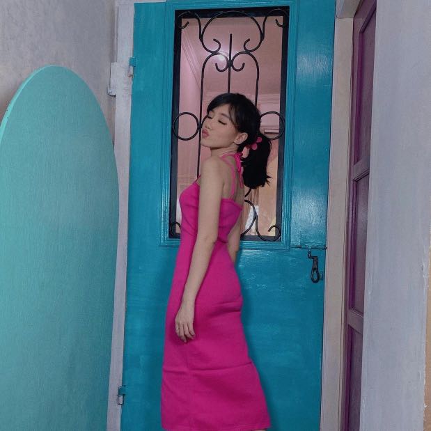 Pink fuschia summer dress, Fesyen 