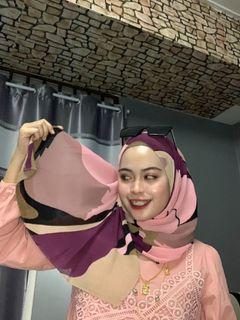 Pleated print Shawl 💜