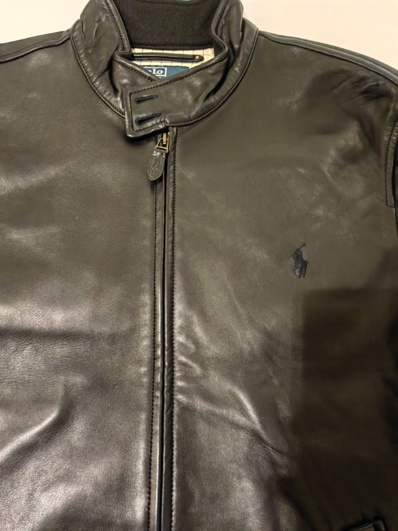 Polo ralph lauren leather jacket, Men's Fashion, Coats, Jackets and