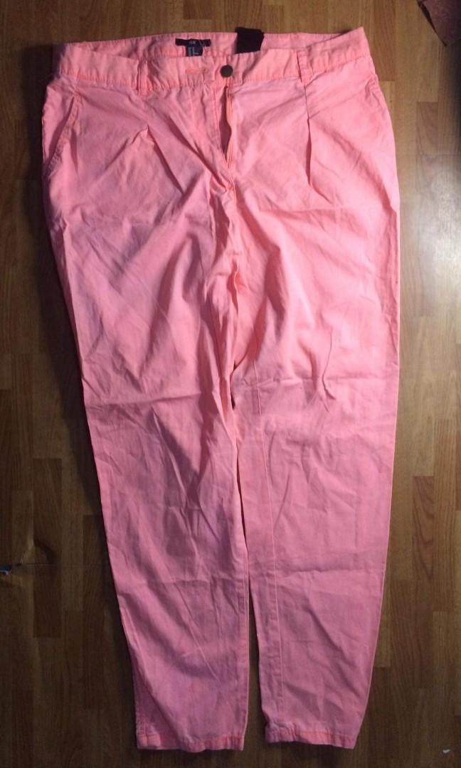 Preloved H&M 'Hot Pink' Pants, Women's Fashion, Bottoms, Other Bottoms