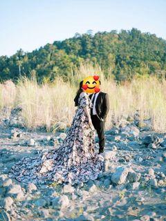 Prenup Long Train Gown for Rent