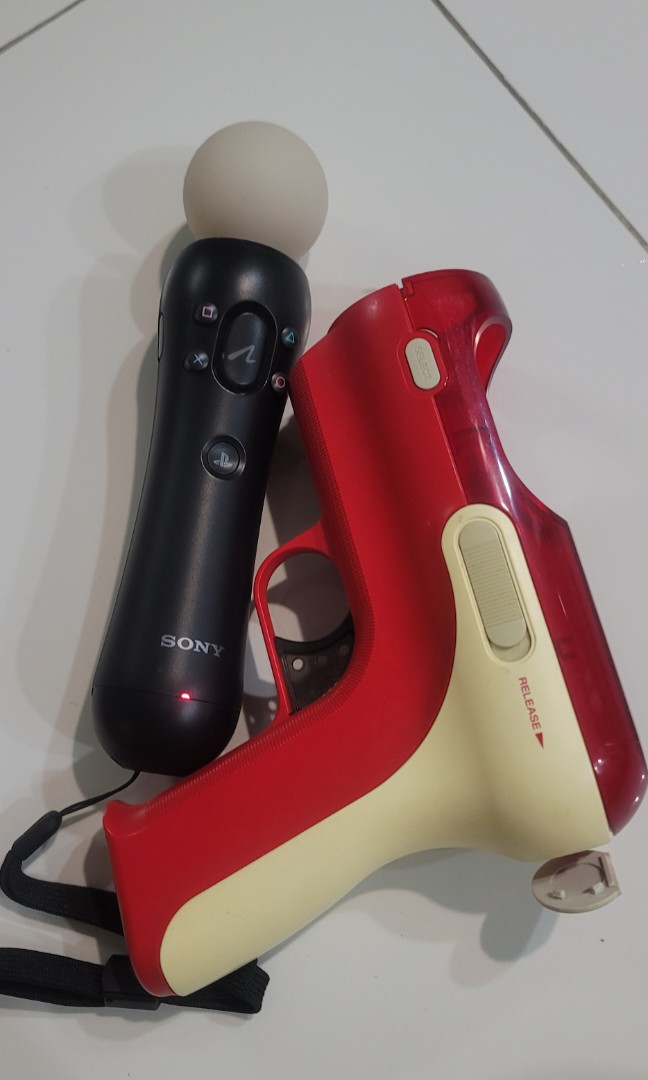 Ps Move Gun Controller Ps3 Move Controller with Gun Grip, Video Gaming, Gaming Accessories ...