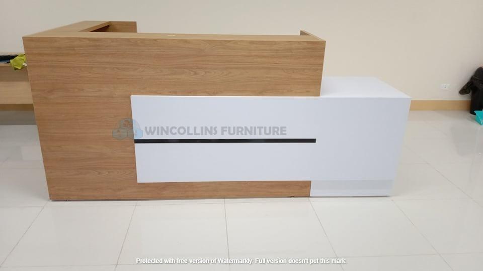 reception counter table L shape custom made / office furniture ...