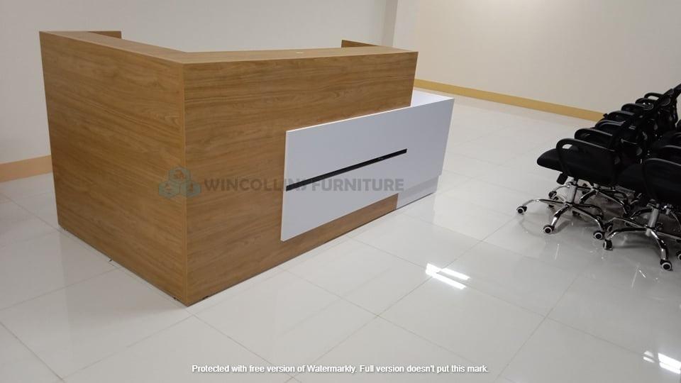 reception counter table L shape custom made / office furniture ...