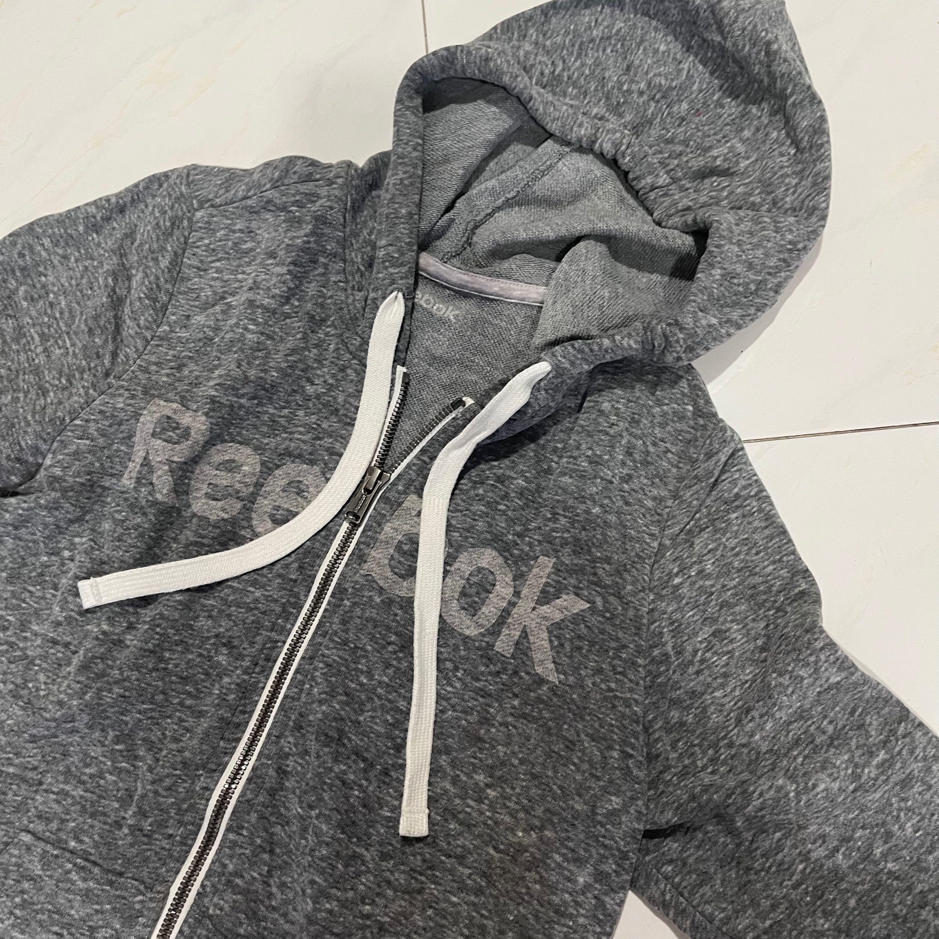 Reebok best sale grey jacket