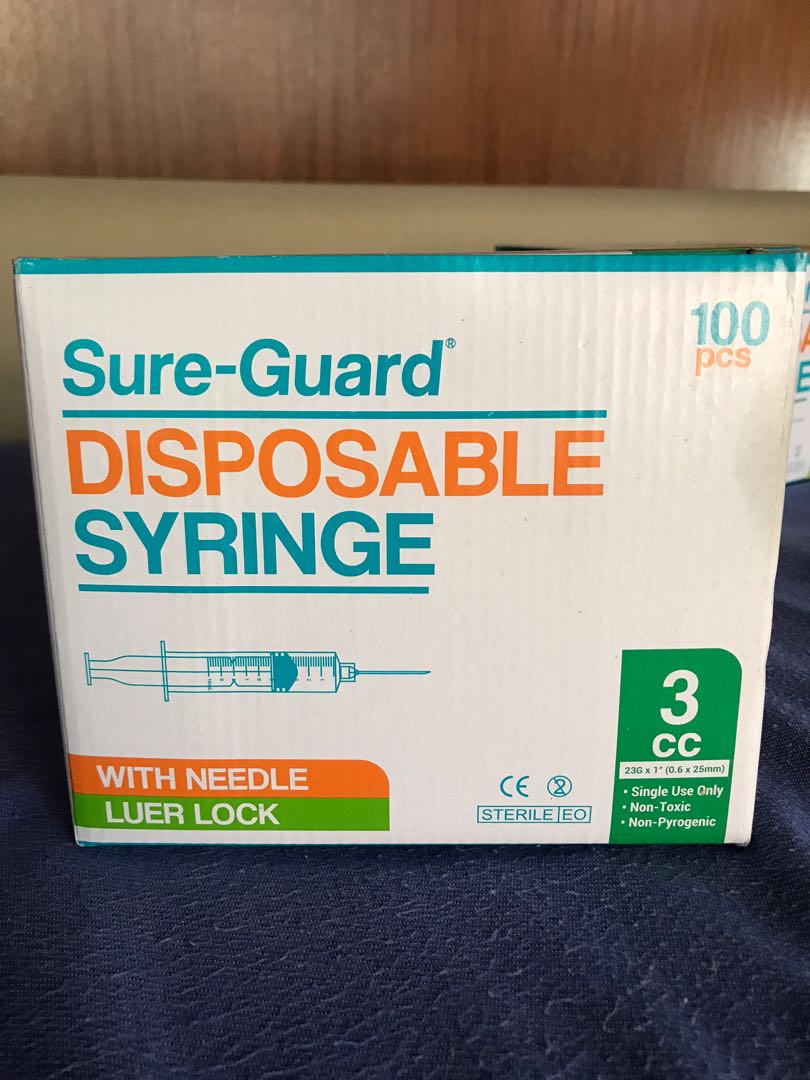 SEALED SureGuard 3cc Syringe, Health & Nutrition, Medical Supplies