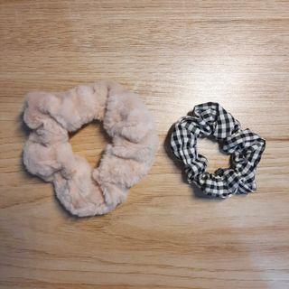 SET SCRUNCHIE GA ADA HEADBAND BLACK