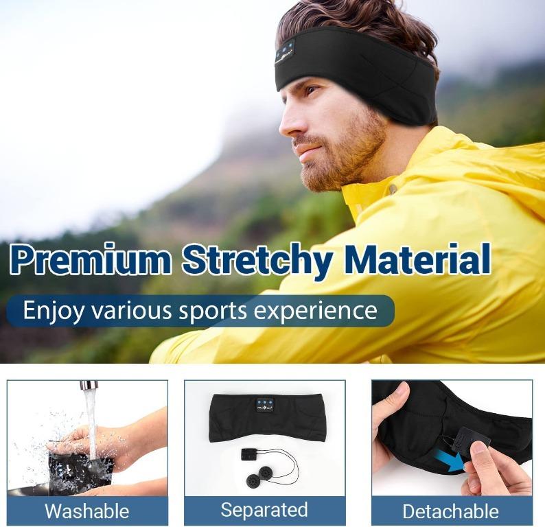 Sleep Headphones Wireless Bluetooth Headband Music Sports Sleeping Headband Headphones for Workout Jogging Yoga Mobile Phones Gadgets Mobile Gadget Accessories Other Mobile Gadget Accessories on Carou...