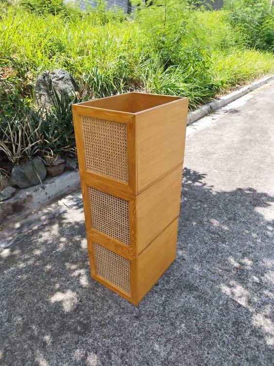 Solid wood Solihiya design crates (Category: Storage Boxes & Baskets) located in Paranaque City. Submitted by FLess.ph (Listing ID 1162814250, Image 1). Description: 35*45*35 Length x width x height in cm.